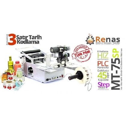 Yarı Otomatik Tarih Kodlamalı Etiketleme Makinası M-75sp